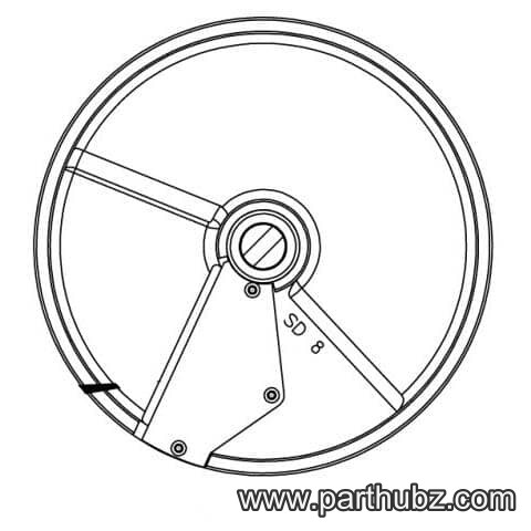Hobart 00-914396 PLATE,SOFT DICING SLICER 1/2