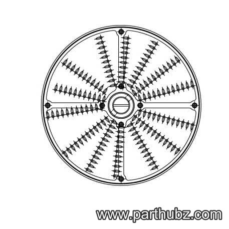 Hobart 00-915757 PLATE, SHREDDER 5/64 (2MM)