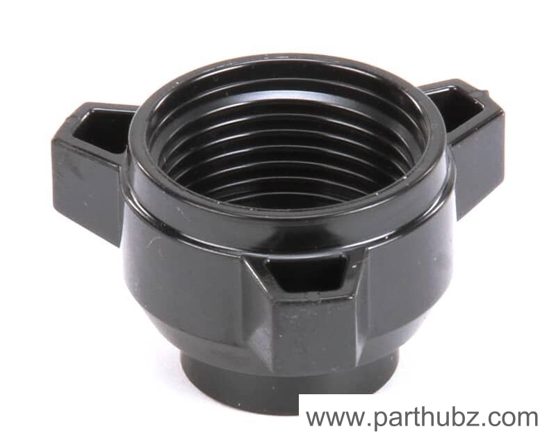 Hoshizaki 468616-01 Fitting Nut, Water Supply Pipe, Black, Stackable Crescent Cuber