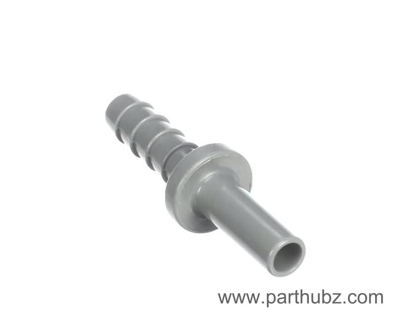Joe Tap JT-PI250808S Connector/Fitting, Straight, 1/4" Barb x 1/4" Tube, Plastic