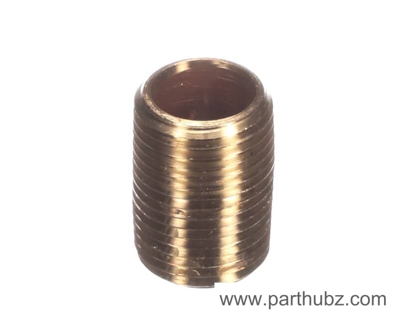 Meiko 9651479 Nipple, 1/2" NPT x Close, Brass